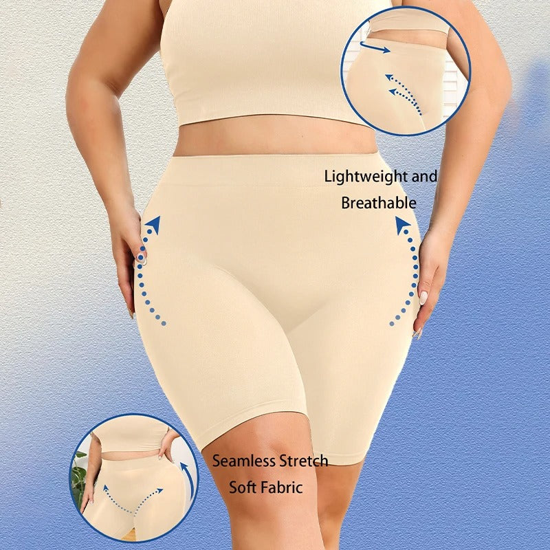 ShapeOutfit® High Waist Women’s Briefs & Yoga Shorts Soft Anti-Chafing leggingshorts